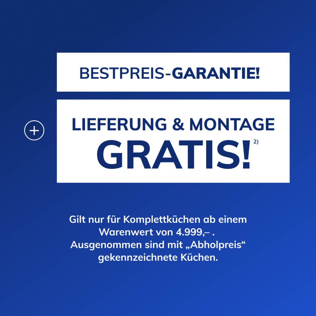 Markenküchen zum halben Preis