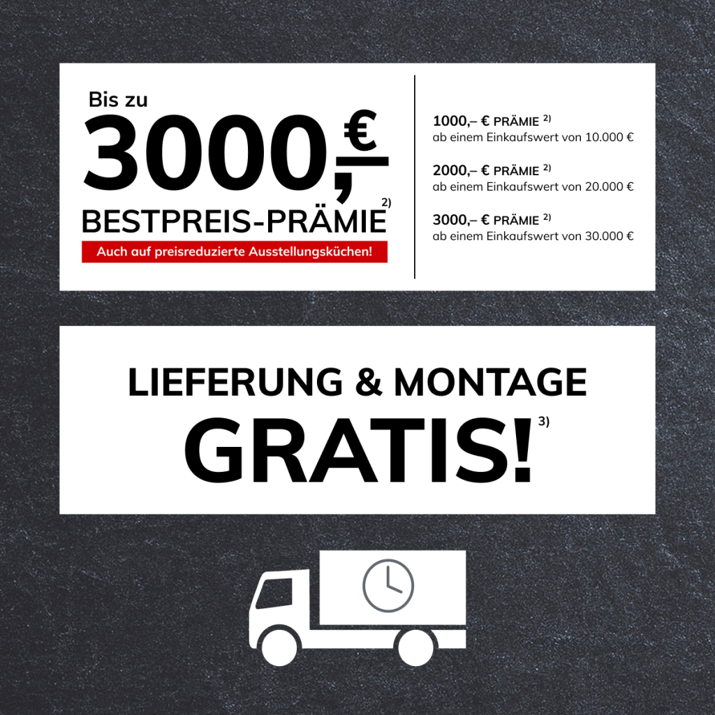 Lieferung & Montage GRATIS