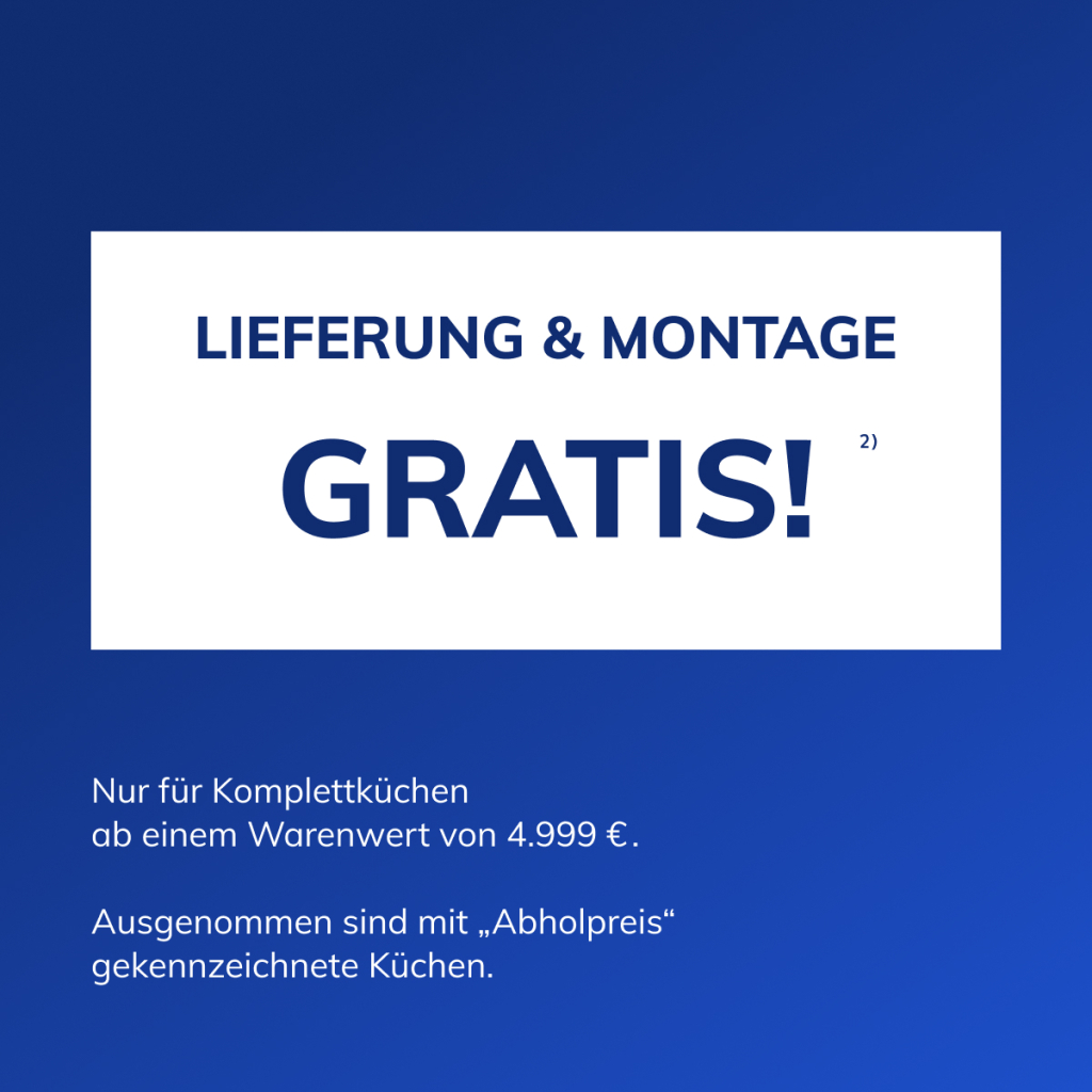 Gratis Lieferung & Montage Infografik