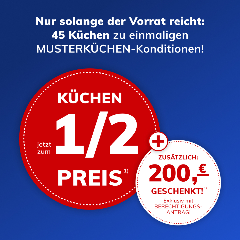 Musterküchenkampagne KüchenArena Infografik